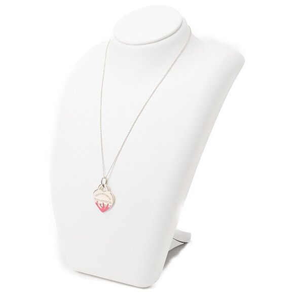 TIFFANY Authentic Pink Heart Necklace - Picture 3 of 8